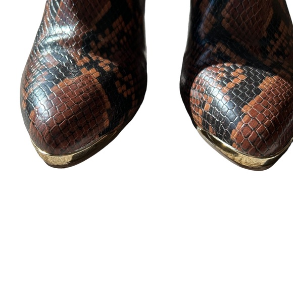 Franco Sarto Snake print heeled ankle booties - Picture 8 of 9